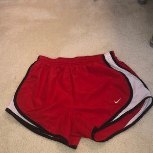 Nike Shorts - Women’s Red and black nike shorts Nike Shorts - Women’s Red and black nike shorts
